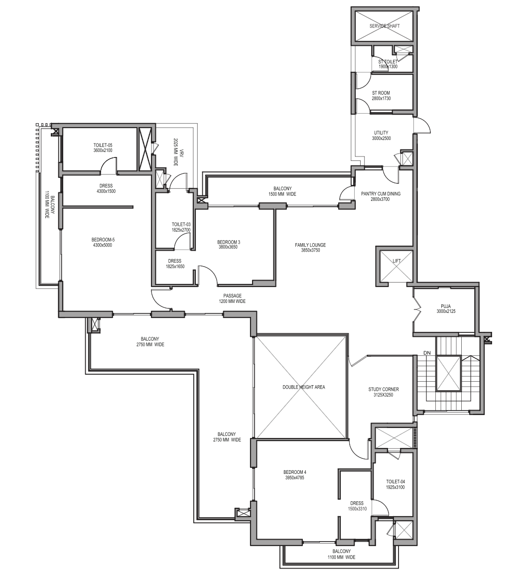 Townhouse 1 (Level 2) Tower 1/3